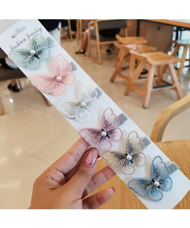Arqumi Butterfly Hair Clips 12PCS - Colorful Hair Accessories for Girls, Teens, Women - Single-Layer Design in 6 Colors - Buy Online on GoSupps.com