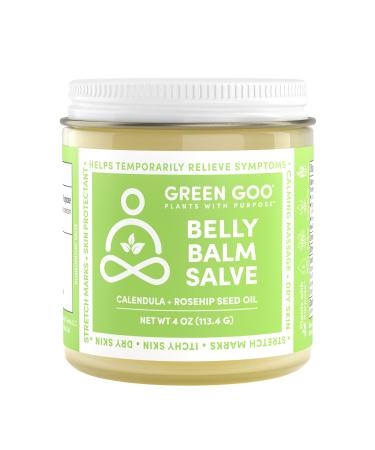 Green Goo Natural Pregnancy Stretch Mark Cream, Belly Balm Stretch Mark Removal (4 Ounce Jar) 4 Ounce (Pack of 1)