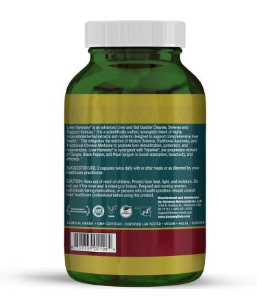 Liver Harmony Dr. Gumman s Integrative Clinical Grade - Advanced - Comprehensive - Liver & Gallbladder Support* Formula Triperine Enhanced 120 Vegan Capsules Made in USA - Buy Online on GoSupps.com