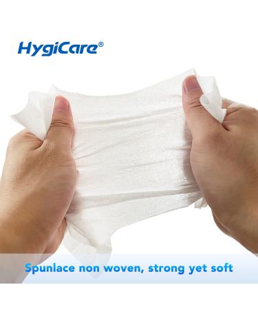 HygiCare Disposable Adult Washcloths 250 Ct | Fresh Scent | Strong & Gentle | Incontinence Care | Home, Clinic & Hospital Use - Buy Online on GoSupps.com