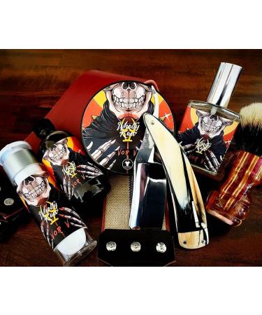 Vor V Tallow Shaving Soap | Donkey & Water Buffalo Milk | Omega 3 & 6 | Leather & Raspberry Scent - Buy Online on GoSupps.com