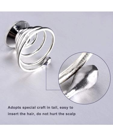 Buy IWOBI 20-Piece Crystal Spiral Hairpins - Elegant Wedding Hair Accessories & Hair Clips - Buy Online on GoSupps.com