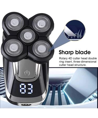 5 in 1 Electric Head Shaver for Bald Men - Cordless Rotary Shaver & Beard Razor with USB Charging - Buy Online on GoSupps.com