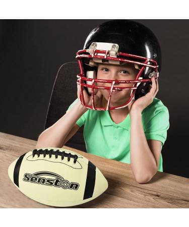 Senston Premium PU Leather Football Size 6 - High School/Kids/Junior/Youth with Pump and Luminous Design - Buy Online on GoSupps.com