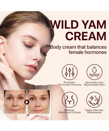 Wild Yam Face Cream - 60g Natural Wild Yam Face Moisturizer | Nourishing & Moisturizing Body Skin Care Cream | Wild Yam Cream for All Skin Types - Buy Online on GoSupps.com