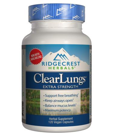 RidgeCrest Herbals ClearLungs Extra Strength 120 Vegan Capsules