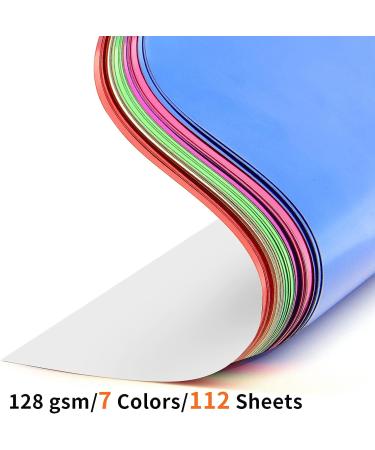 WOWOSS 112 Sheets Metallic Foil Origami Paper Set - Shiny Mirror Folding Paper for Art and Crafts - 7 Colors 6x6 Inch Cardstock Sheets for Scrapbooking and DIY Projects - Buy Online on GoSupps.com