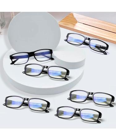 NORPERWIS 6 Pack Reading Glasses for Women & Men - Spring Hinge Blue Light Blocking Lightweight Eyeglasses - Black - 3.5x Magnification - Buy Online on GoSupps.com