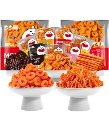 latiao latioa chinese snacks spicy strip combination spicy strips spicy snack combination spicy noodles chinese snacks asian snacks 18gx 5 packs - Buy Online on GoSupps.com