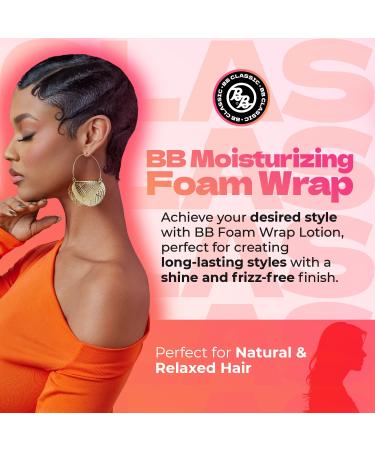 Bronner Bros BB Foam Wrap Lotion - Moisturizing Olive Oil Foam for Natural & Relaxed Hair - Alcohol-Free No Flaking - Define Curls & Roller Sets - 8 oz - Buy Online on GoSupps.com