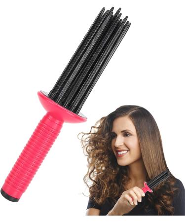 GEUGECY Hair Curler Hair Curling Roll Comb | Anti-Slip Curling Iron Hairstyling Tools | Hot Air Styling Brush Hair Styler For Curly Hair | Hair Curler Brush For Home Travel Dating Meeting - Buy Online on GoSupps.com
