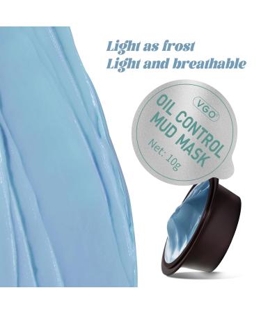 VGO Oil Control Mud Mask - 8 Pods for Men & Women | Deep Pore Cleansing & Blackhead Removal | International Shipping Available - Buy Online on GoSupps.com