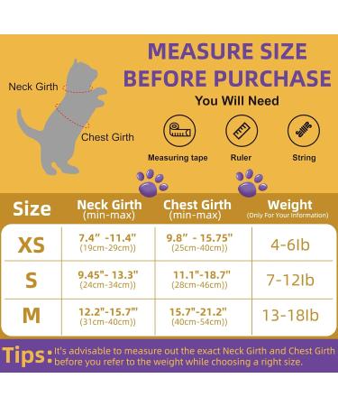 Adjustable Cat Harness and Leash Set for Outdoor Walking Soft Breathable Mesh Cat Harness with Reflective Strips Escape Proof Safe Cat Vest Harness Black (S) - Buy Online on GoSupps.com