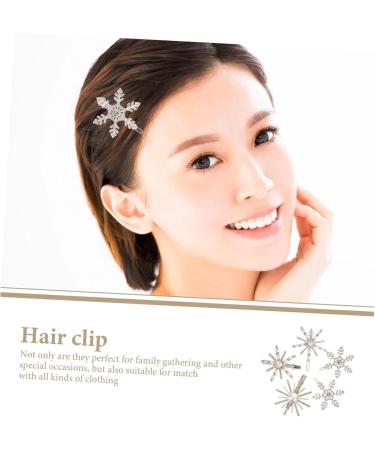 FRCOLOR Clips Pin Crystal for Hair Decorations Xmas Lady Flower Children Rhinestone Parties Snow Bridal Clear Wedding Shiny Rhinestones Silver Holiday Gorgeous Sparkly Party with - Buy Online on GoSupps.com