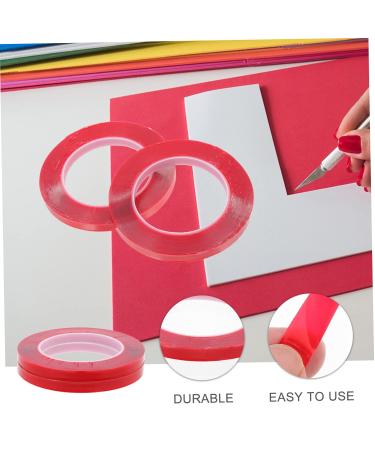 HAPINARY Nail Tapes 2 Rolls Transparent Double-sided Tape Nails Tapes Carpet Tape Manicure Tape Rug Tape Poster Adhesive Picture Tapes Red No Substrate Acrylic Stickers Nail Piece - Buy Online on GoSupps.com