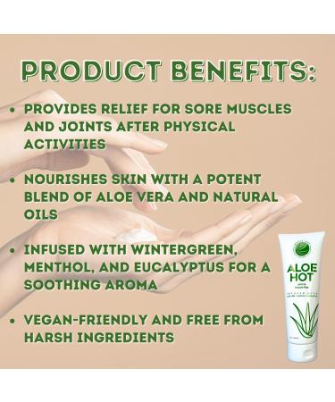 Aloe Hot Joint & Muscle Rub (8oz) 8 Ounce - Buy Online on GoSupps.com