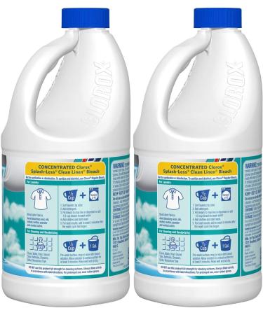 Clorox Splash-Less Bleach Clean Linen Scent - 55 Oz (2 Pack) | International Shipping Available - Buy Online on GoSupps.com