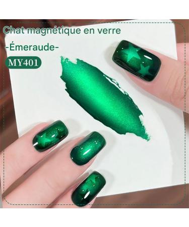 Beton Genle me Derzi Dolgu eridi - Gel Color pour Ongles | Vernis Gel Effet il de Chat de Couleur Vert meraude | pour Femmes D butantes Professionnels Salon Domicile Mariage pouse Petite - Buy Online on GoSupps.com