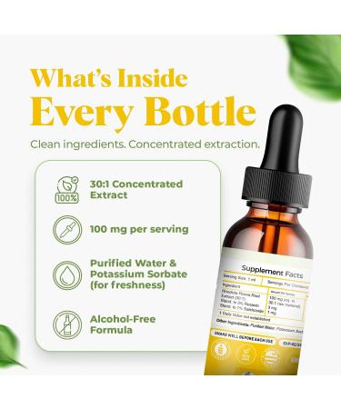 Amazing Botanicals Rhodiola Rosea Liquid Extract Tincture Herbal Supplement Drops 100mg per Serving Vegan Non-GMO 30mL (1oz) - Buy Online on GoSupps.com