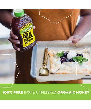 Carmichaels Organic Honey - USDA Certified Raw & Unfiltered Sweetener (32 oz) - Buy Online on GoSupps.com