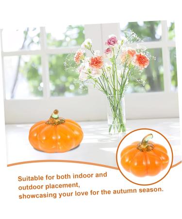 Amosfun Hand Blown Glass Pumpkin Fall Decoration Fake Pumpkin Mini - Buy Online on GoSupps.com
