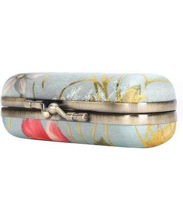 Shop Vintage Embroidery Lipstick Gloss Case | Portable Lipstick Holder with Mirror | Stylish Cosmetic Storage Set - Buy Online on GoSupps.com