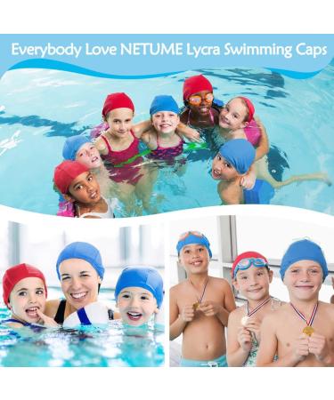 Buy Comfortable Bathing Caps for Kids & Adults - 2-Pack Elastic Swim Caps with Earplugs & Nasal Clip - Buy Online on GoSupps.com