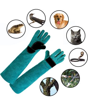 Animal Handling Gloves - Anti Bite Safety Gloves Pet Scratch Protection Gloves | Comfortable Pet Gloves Scratch and Bite Protection Gloves for Hawks Snakes and Other Re 60 Cm-green - Buy Online on GoSupps.com