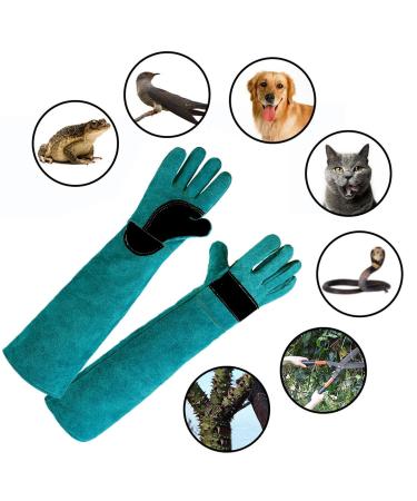 Veterinary Animal Glove Non-Woven Fabric Reptile Handling Glove Pet Handling Glove Bite Resistant Gloves Safety Handling Gloves for Bathing and Feeding Pets 60cm-green - Buy Online on GoSupps.com