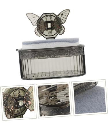Ciieeo Bathroom Supply Sponge Draining Holder Sink Pc Soap Grey 13.9X13.4X8.5CM - Buy Online on GoSupps.com