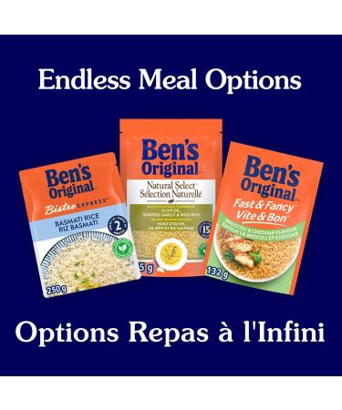 BEN'S ORIGINAL NATURAL SELECT Roasted Olive Oil Roasted Garlic Flavour & Wild Rice Side Dish 365g pouch Olive Oil & Roasted Garlic 365 g (Pack of 1) - Buy Online on GoSupps.com