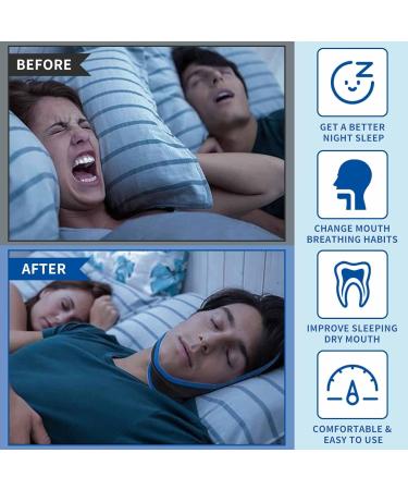Adjustable Anti-Snoring Chin Strap for Men and Women - Breathable Reducing Device to Help Sleep Better - Buy Online on GoSupps.com