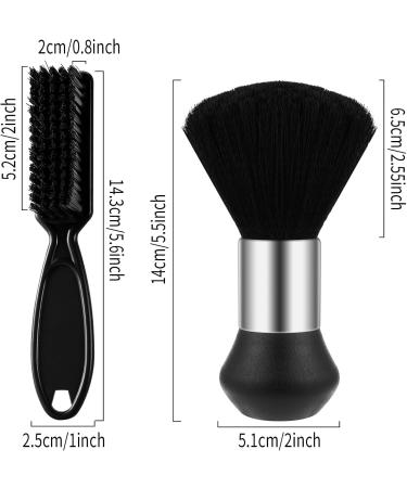 Barber Neck Duster Brush Set Soft Barber Neck Duster with Barber Trimmer Cleaning Brush Professional Barber Dusting Hairbrush for Brushing off Hair Around Neckline and Ears After Haircut - Buy Online on GoSupps.com