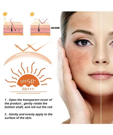 Matte Sun Stick Sunscreen SPF50 - Moisturizing Mugwort + Camelia Relief - 3PCS - Buy Online on GoSupps.com