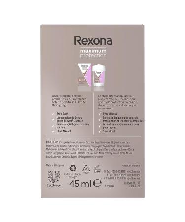 Rexona Maximum Protection Antiperspirant Deodorant Cream Confidence 45ml - Pack of 1 | 48-Hour Protection | Strong Sweat and Body Odor Defense | Women's Formula - Buy Online on GoSupps.com