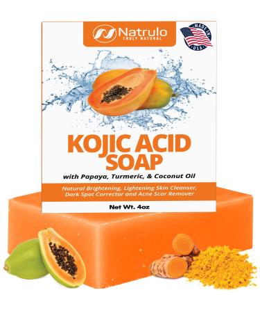 Kojic Acid Soap for Hyperpigmentation Kojic Turmeric Papaya Soap for Skin Brightening Dark Spot Soap Reduces Acne Cleanse Scars & Evens Tone Kojic Acid Body Wash Made in USA for All Skin Types