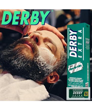 Derby Extra Razor Blades - 5 Pack for Traditional Safety Razors | International Shipping - Buy Online on GoSupps.com