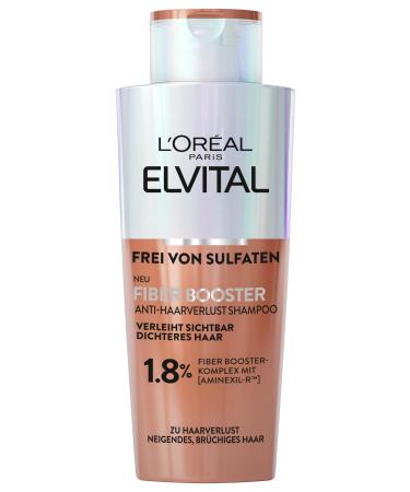 L'Or al Paris LOr al Paris Fiber Booster Antihair loss shampoo against hair loss for denser and stronger hair strengthens hair fibers less hair breakage against hair loss Elvital 200 ml 200 ml 1er Pack shampoo