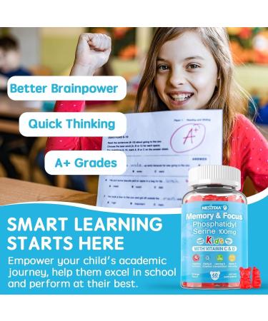 Nextdia Phosphatidylserine-Kids Focus Gummies + Organic Spirulina Chlorella Gummies - Buy Online on GoSupps.com