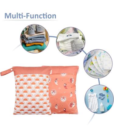 Buy Seaur Dry Wet Bag - Big Baby Diaper Bag for Kindergarten Washable & Reusable Travel Bag for Swimming & Gym - 2 Pieces 30x40cm - Buy Online on GoSupps.com