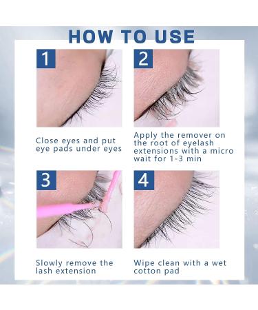 Strawberry-White Eyelash Extensions Remover Cream | Low Irritation Adhesive Remover for Sensitive Eyes (5g) - Fast Action - Buy Online on GoSupps.com