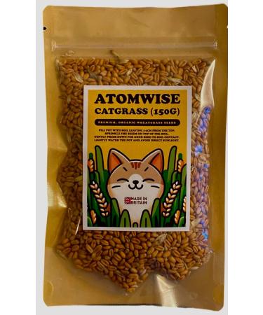 Organic UK Grown Cat Grass Seeds 150g - Indoor and Outdoor Use for Cats - Buy Online on GoSupps.com