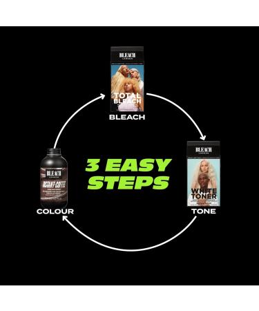 Bleach London Instant Coffee Hair Dye - Light Soft Brown for Blonde Hair - Vegan & PETA-Approved - 150ml - Buy Online on GoSupps.com