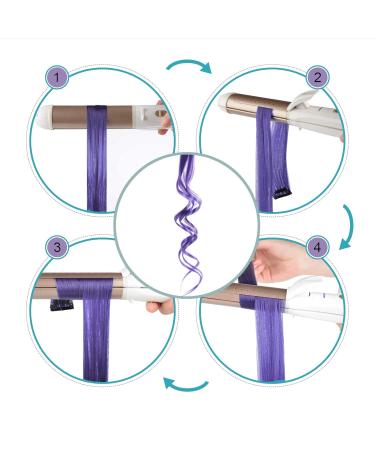 22 PCs Rainbow Colored Hair Extensions - Clip-In Colorful Hair Clips for Girls - 11 Vibrant Colors 55cm Smooth Hair Accessories - Buy Online on GoSupps.com