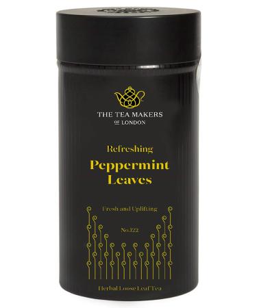 The Tea Makers of London Peppermint Leaves Herbal Loose Leaf Tea 50g Caddy