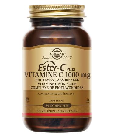 Solgar Ester-C Plus 1000 mg - D fenses Immunitaires - Vitamine C - Antioxydants - R duction de la fatigue - Immunit - Vitalit et nergie - Compl ment Alimentaire - Flacon de 30 comprim s Ester-C Plus 1000 mg