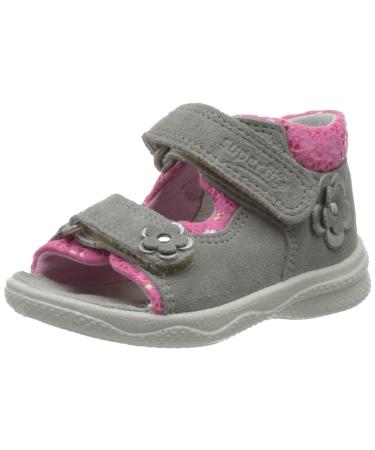 Superfit Girl's Polly Sandals 21 EU Light Grey Pink