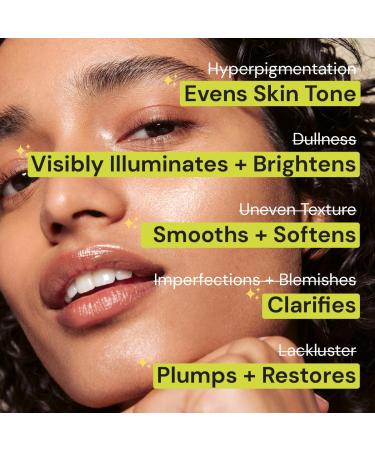 Gleamin 15% Vitamin C Serum - Brightening & Texture Improvement with Tranexamic Acid Niacinamide Bakuchiol | Fragrance Free - 1 FL OZ - International Shipping Available - Buy Online on GoSupps.com