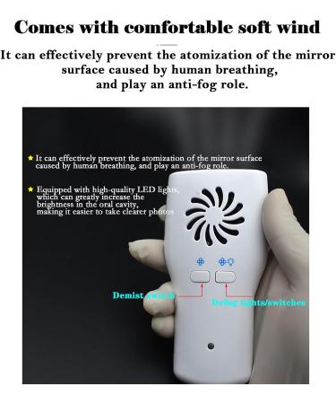 STMKB Dental Electronic Reflector - LED Mouth-Camera Endoscope with 4 Lenses Double-Sided Stainless Steel Easy Photo Capture - International Shipping Available - Buy Online on GoSupps.com