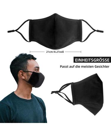 Ansta 5-Piece Reusable Fabric Masks | High-Quality Washable Cotton Face Cover for Unisex | Breathable Comfort & Active Protection - Buy Online on GoSupps.com